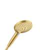Hansgrohe Raindance Select S Handshower 120 3-Jet Powderrain, 1.75 Gpm In Brushed Gold Optic, 26036251