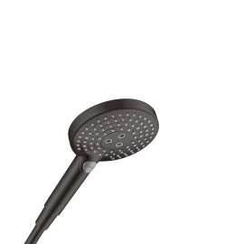 Hansgrohe Raindance Select S Handshower 120 3-Jet Powderrain, 2.5 Gpm In Matte Black, 26037671