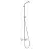Hansgrohe Croma E Showerpipe With Tub Filler Without Shower Components In Chrome, 26068001