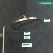 Hansgrohe Croma Showerhead 280 1-Jet, 1.75 Gpm In Brushed Nickel, 26217821