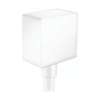 Hansgrohe Fixfit Wall Outlet Square With Check Valves In Matte White, 26455701