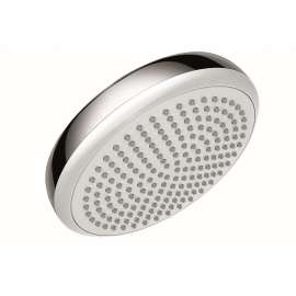 26578401 Crometta 2.0 GPM 1-Jet Showerhead 160, In White/Chrome