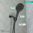 Hansgrohe Rainfinity Handshower 130 3-Jet, 1.75 Gpm In Matte Black, 26865671