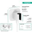 Hansgrohe Fixfit Q Wall Outlet With Handshower Holder In Matte White, 26887701