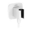 Hansgrohe Fixfit Q Wall Outlet With Handshower Holder In Matte White, 26887701
