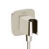 Hansgrohe Fixfit Q Wall Outlet With Handshower Holder In Polished Nickel, 26887831