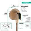 Hansgrohe Fixfit S Wall Outlet With Handshower Holder In Brushed Bronze, 26888141