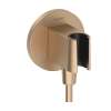 Hansgrohe Fixfit S Wall Outlet With Handshower Holder In Brushed Bronze, 26888141
