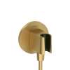 Hansgrohe Fixfit S Wall Outlet With Handshower Holder In Brushed Gold Optic, 26888251