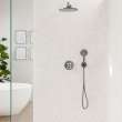 Hansgrohe Fixfit S Wall Outlet With Handshower Holder In Brushed Black Chrome, 26888341