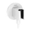 Hansgrohe Fixfit S Wall Outlet With Handshower Holder In Matte White, 26888701