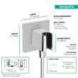 Hansgrohe Fixfit E Wall Outlet With Handshower Holder In Chrome, 26889001