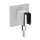 Hansgrohe Fixfit E Wall Outlet With Handshower Holder In Chrome, 26889001