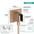 Hansgrohe Fixfit E Wall Outlet With Handshower Holder In Brushed Bronze, 26889141