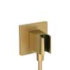 Hansgrohe Fixfit E Wall Outlet With Handshower Holder In Brushed Gold Optic, 26889251