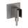 Hansgrohe Fixfit E Wall Outlet With Handshower Holder In Brushed Black Chrome, 26889341