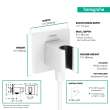 Hansgrohe Fixfit E Wall Outlet With Handshower Holder In Matte White, 26889701