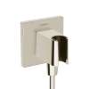Hansgrohe Fixfit E Wall Outlet With Handshower Holder In Polished Nickel, 26889831