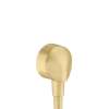 Hansgrohe Fixfit Wall Outlet With Check Valves In Brushed Gold Optic, 27458253