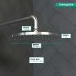 Hansgrohe Raindance S Showerhead 240 1-Jet