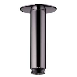 Hansgrohe  Extension Pipe For Ceiling Mount In Polished Black Chrome, 27479331