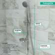 Hansgrohe Croma Wallbar Set E 75 1-Jet 24