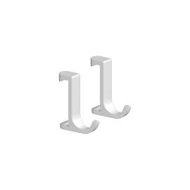 Hansgrohe Wallstoris Towel Hook- Slim In Matte White, 27929700