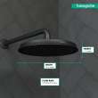 Hansgrohe Raindance Classic Showerhead 240 1-Jet, 2.5 Gpm In Matte Black, 28427671