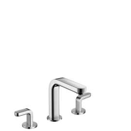 Hansgrohe Metris S Widespread Faucet 100 With Lever Handles And Pop-Up Drain