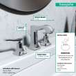 Hansgrohe Metris C Widespread Faucet 100 With Pop-Up Drain