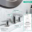Hansgrohe Metris Widespread Faucet 100 With Pop-Up Drain
