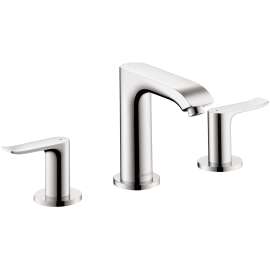 Hansgrohe Metris Widespread Faucet 100 With Pop-Up Drain