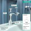 Hansgrohe Metris Single-Hole Faucet 100 With Pop-Up Drain
