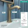 Hansgrohe Metropol Classic Single-Hole Faucet 160 With Pop-Up Drain, 1.2 Gpm In Brushed Bronze, 31302141