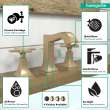 Hansgrohe Metropol Classic Widespread Faucet 110 With Cross Handles And Pop-Up Drain, 1.2 Gpm In Brushed Bronze, 31306141