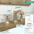 Hansgrohe Metropol Classic Widespread Faucet 110 With Cross Handles And Pop-Up Drain, 1.2 Gpm In Brushed Bronze, 31306141