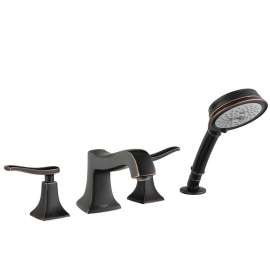 31312921 Metris C 4-Hole Roman Tub Set Trim with 1.8 GPM Handshower, In Rubbed Bronze