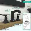 Hansgrohe Metropol Classic Widespread Faucet 110 With Lever Handles And Pop-Up Drain, 1.2 Gpm In Matte Black, 31330671