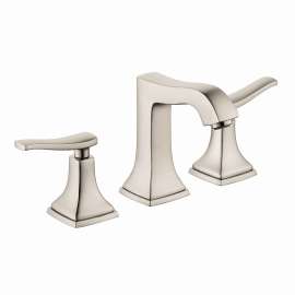 31330821 Metropol Classic Widespread Faucet 110 with Lever Handles and Pop-Up Drain, 1.2 GPM, In Brushed Nickel