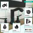 Hansgrohe Metropol Classic Widespread Faucet 160 With Lever Handles And Pop-Up Drain, 1.2 Gpm In Matte Black, 31331671