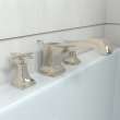Hansgrohe Metropol Classic 3-Hole Roman Tub Set Trim With Cross Handles In Polished Nickel, 31430831