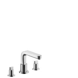 Hansgrohe Metris S 3-Hole Roman Tub Set Trim With Full Handles