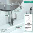 Hansgrohe Focus Single-Hole Faucet 240 With Swivel Spout And Pop-Up Drain