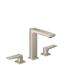 32517821 Metropol Widespread Faucet 160 with Lever Handles and Pop-Up Drain, 1.2 GPM, In Brushed Nickel