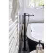 Hansgrohe Metropol Freestanding Tub Filler Trim With Lever Handle And 1.75 Gpm Handshower In Matte Black, 32532671