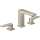 32528821 Metropol Widespread Faucet 110 with Lever Handles and Pop-Up Drain in Brushed Nickel