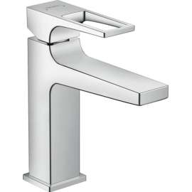 74524001-M Metropol Single-Hole Faucet 110 with Loop Handle and Pop-Up Drain in Chrome