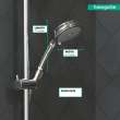 Hansgrohe Croma 100 Classic Handshower 3-Jet, 2.5 Gpm In Chrome, 4072000