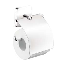 Hansgrohe Puravida Toilet Paper Holder With Cover In Chrome, 41508000