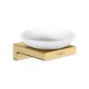 Hansgrohe Addstoris Soap Dish In Brushed Gold Optic, 41746250